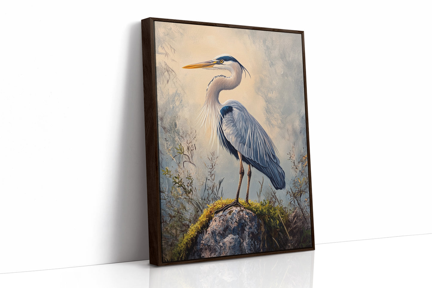 AL0189 - Premium Art Print - Brown Framed Canvas image 1