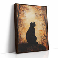AL0192 - Premium Art Print - Brown Framed Canvas image 1