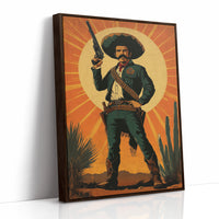 AL0198 - Premium Art Print - Brown Framed Canvas image 1