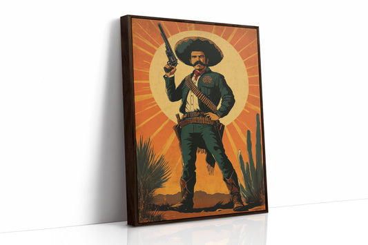 AL0198 - Premium Art Print - Brown Framed Canvas image 1