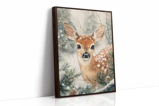 AL0203 - Premium Art Print - Brown Framed Canvas image 1