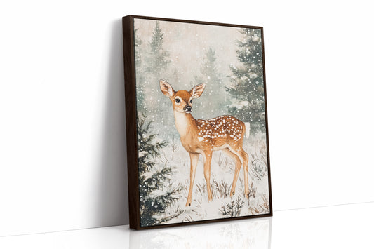 AL0204 - Premium Art Print - Brown Framed Canvas image 1