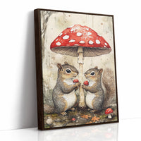 AL0206 - Premium Art Print - Brown Framed Canvas image 1