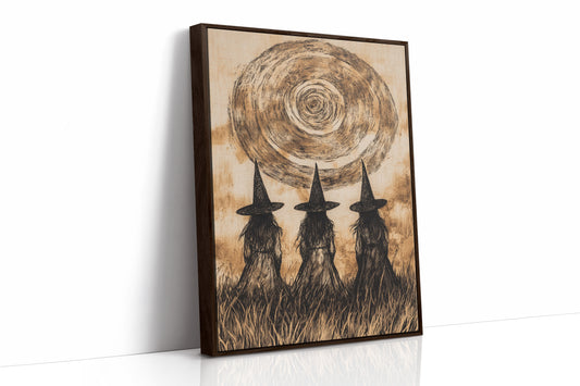 AL0207 - Premium Art Print - Brown Framed Canvas image 1