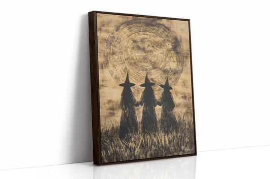 AL0208 - Premium Art Print - Brown Framed Canvas image 1