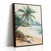 AL0209 - Premium Art Print - Brown Framed Canvas image 1