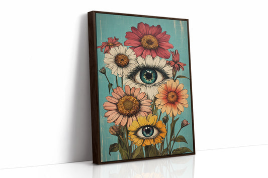 AL0211 - Premium Art Print - Brown Framed Canvas image 1