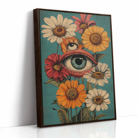 AL0212 - Premium Art Print - Brown Framed Canvas image 1