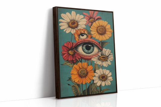 AL0212 - Premium Art Print - Brown Framed Canvas image 1