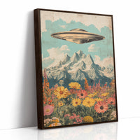 AL0214 - Premium Art Print - Brown Framed Canvas image 1