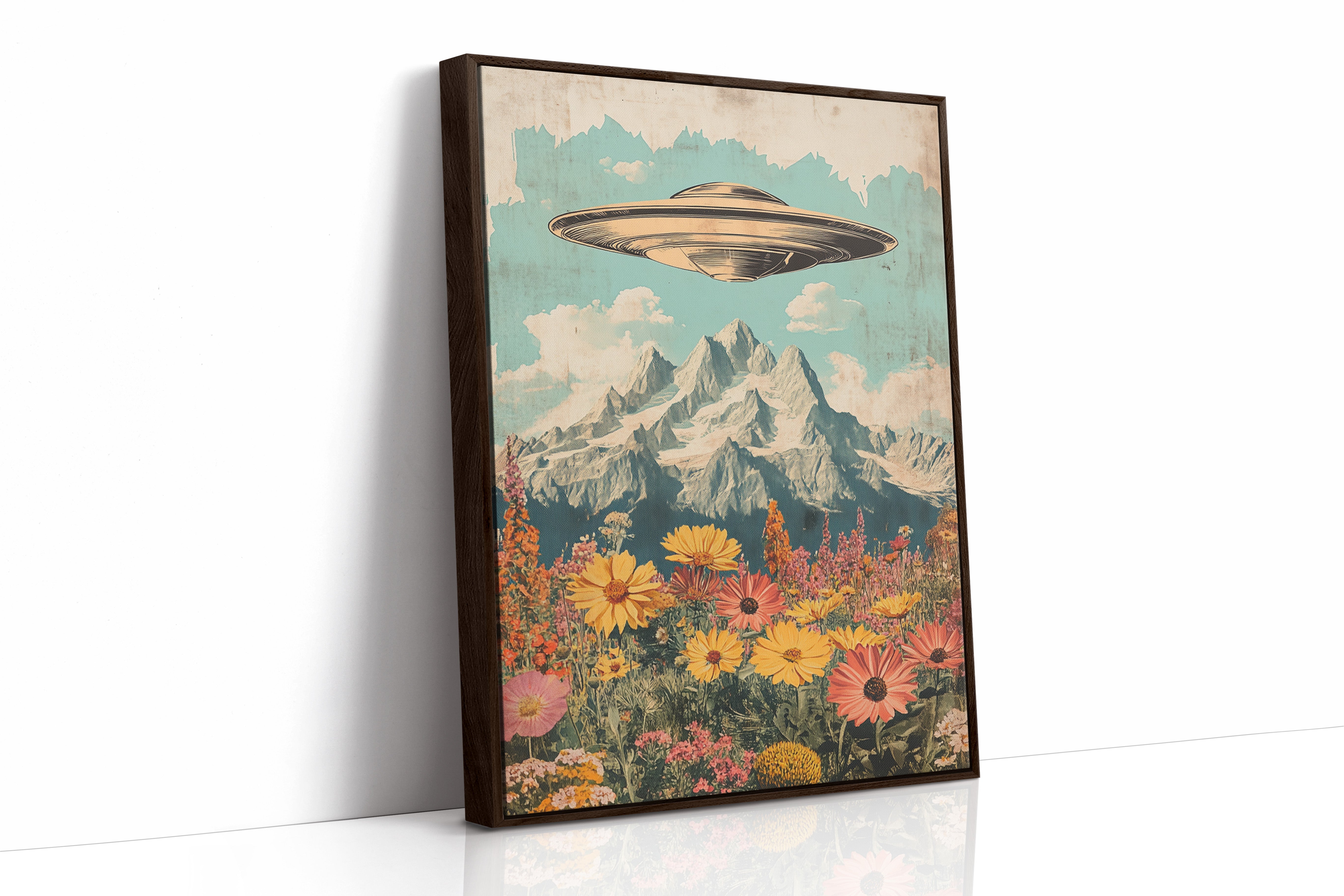 AL0214 - Premium Art Print - Brown Framed Canvas image 1