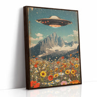 AL0215 - Premium Art Print - Brown Framed Canvas image 1
