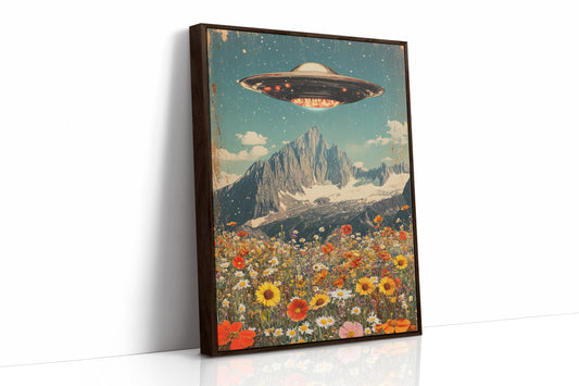 AL0215 - Premium Art Print - Brown Framed Canvas image 1