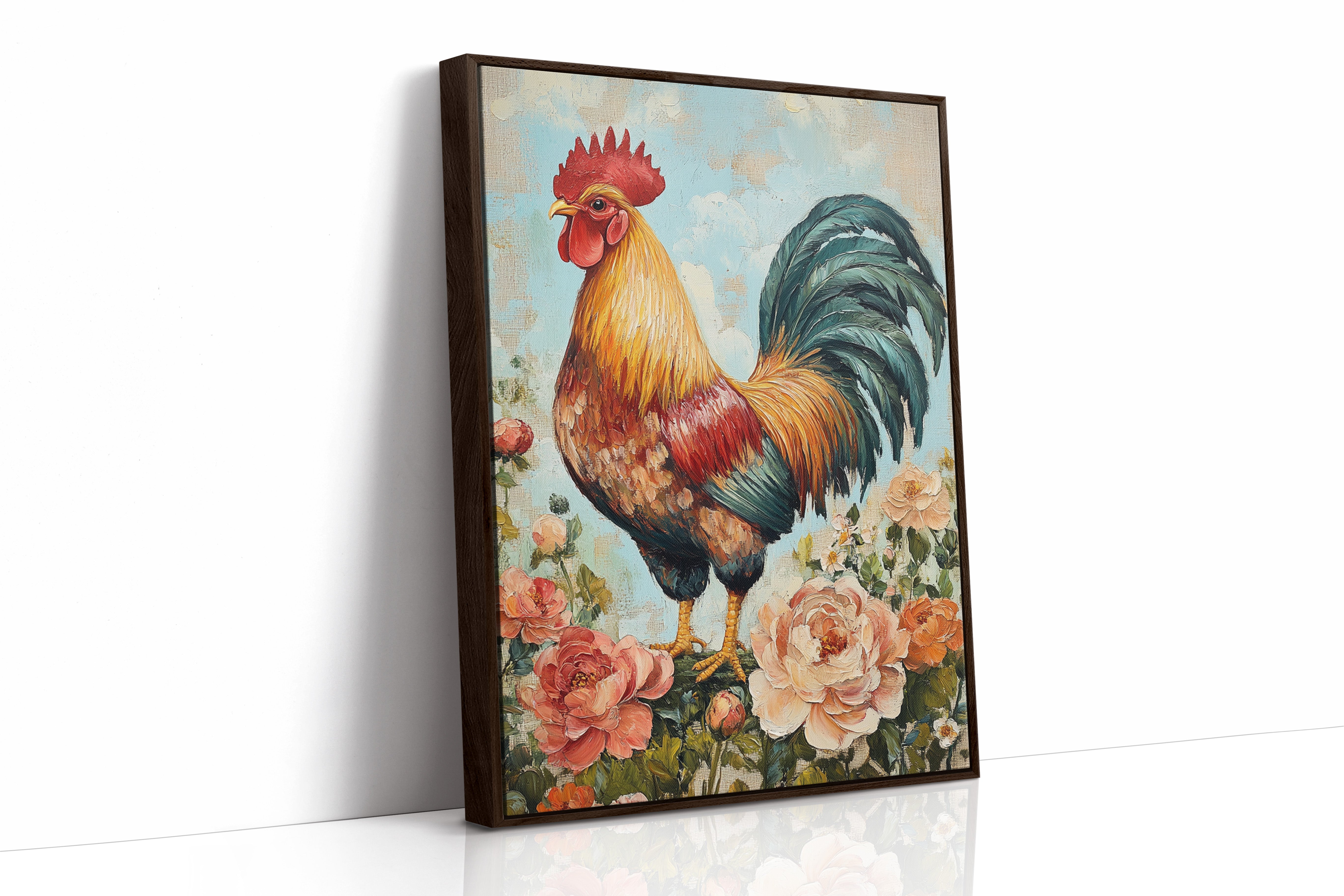 AL0217 - Premium Art Print - Brown Framed Canvas image 1