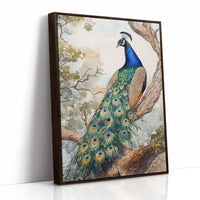 AL0219 - Premium Art Print - Brown Framed Canvas image 1