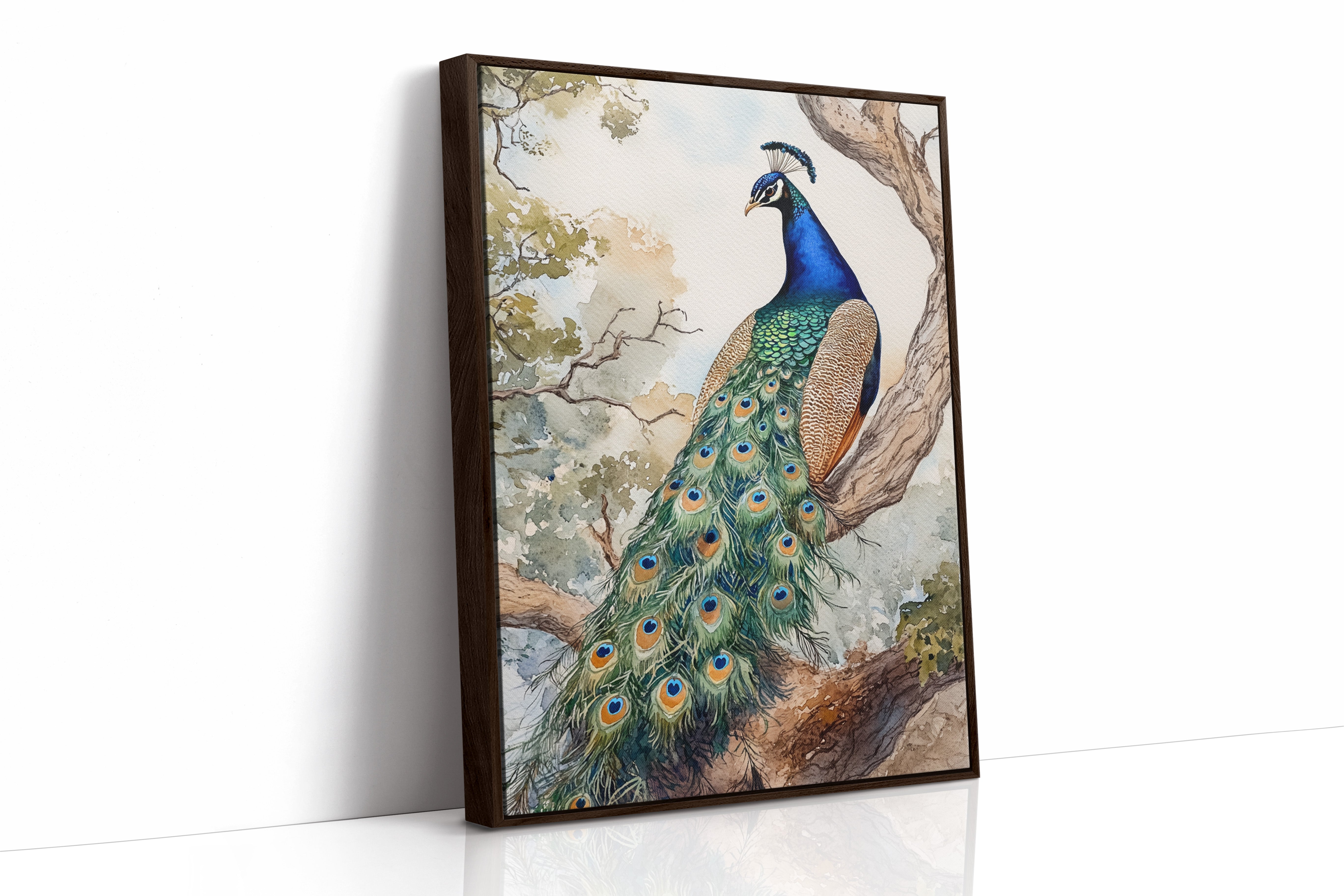 AL0219 - Premium Art Print - Brown Framed Canvas image 1