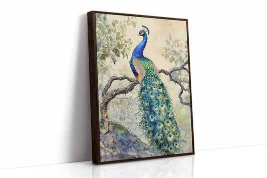 AL0220 - Premium Art Print - Brown Framed Canvas image 1