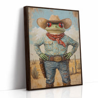 AL0224 - Premium Art Print - Brown Framed Canvas image 1