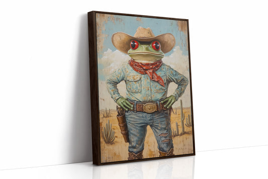 AL0224 - Premium Art Print - Brown Framed Canvas image 1