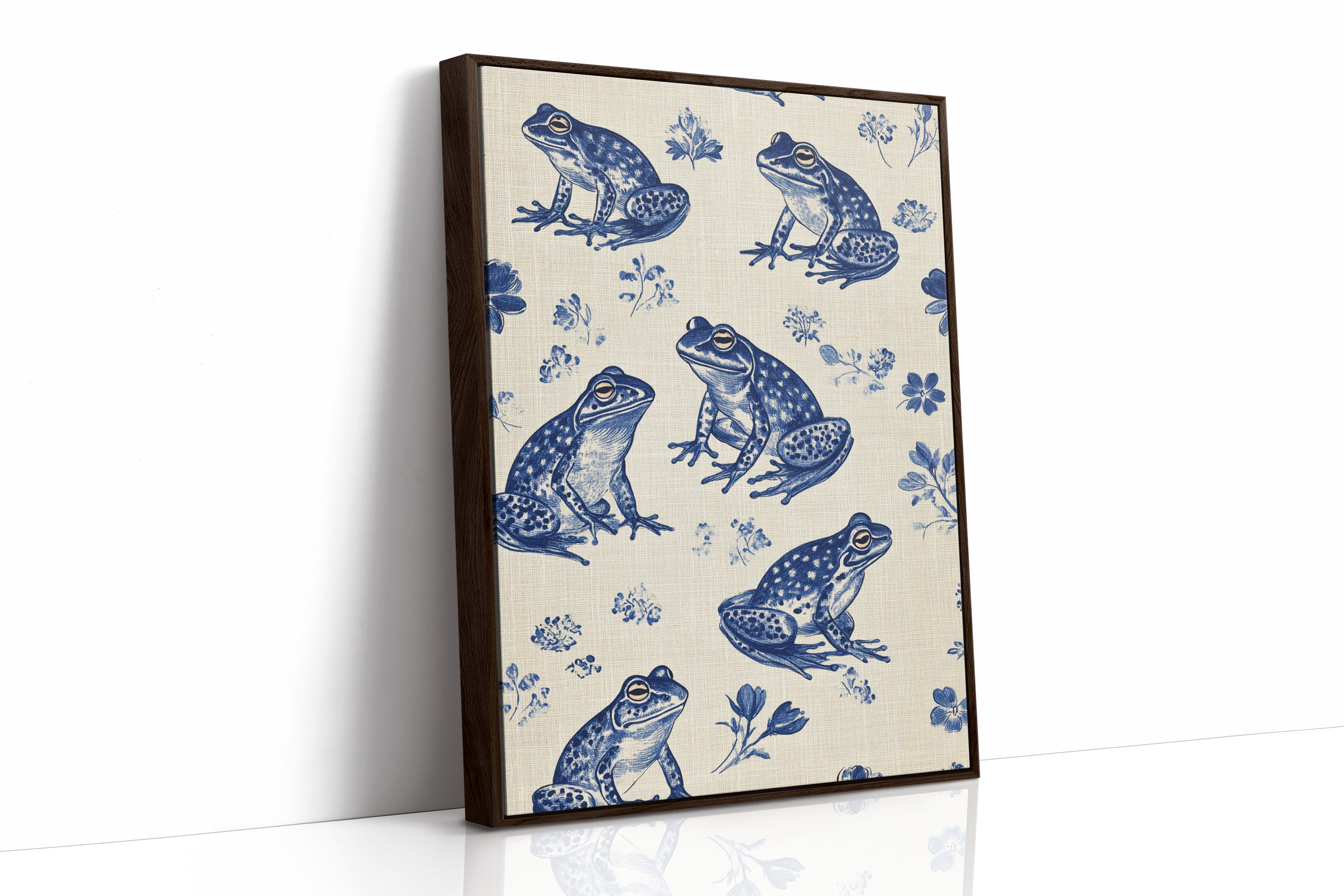 AL0226 - Premium Art Print - Brown Framed Canvas image 1
