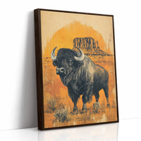 AL0228 - Premium Art Print - Brown Framed Canvas image 1