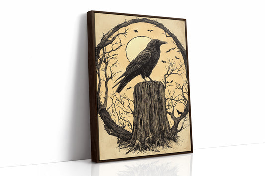 AL0230 - Premium Art Print - Brown Framed Canvas image 1