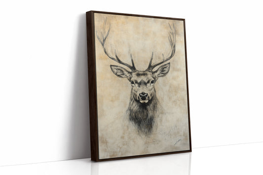 AL0235 - Premium Art Print - Brown Framed Canvas image 1