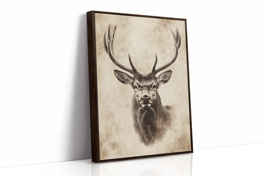 AL0236 - Premium Art Print - Brown Framed Canvas image 1