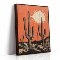 AL0239 - Premium Art Print - Brown Framed Canvas image 1