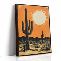 AL0240 - Premium Art Print - Brown Framed Canvas image 1
