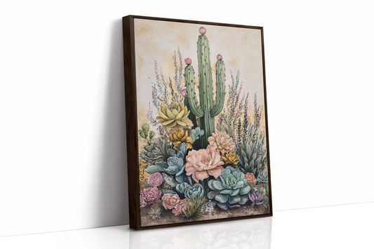 AL0246 - Premium Art Print - Brown Framed Canvas image 1