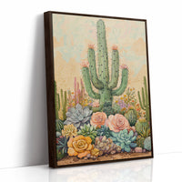 AL0247 - Premium Art Print - Brown Framed Canvas image 1
