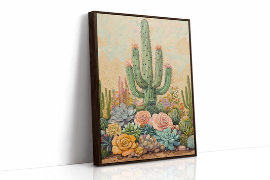 AL0247 - Premium Art Print - Brown Framed Canvas image 1