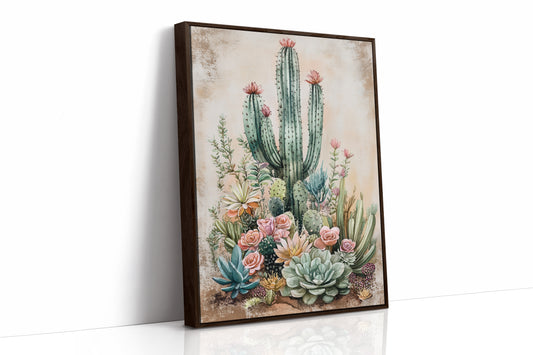 AL0248 - Premium Art Print - Brown Framed Canvas image 1