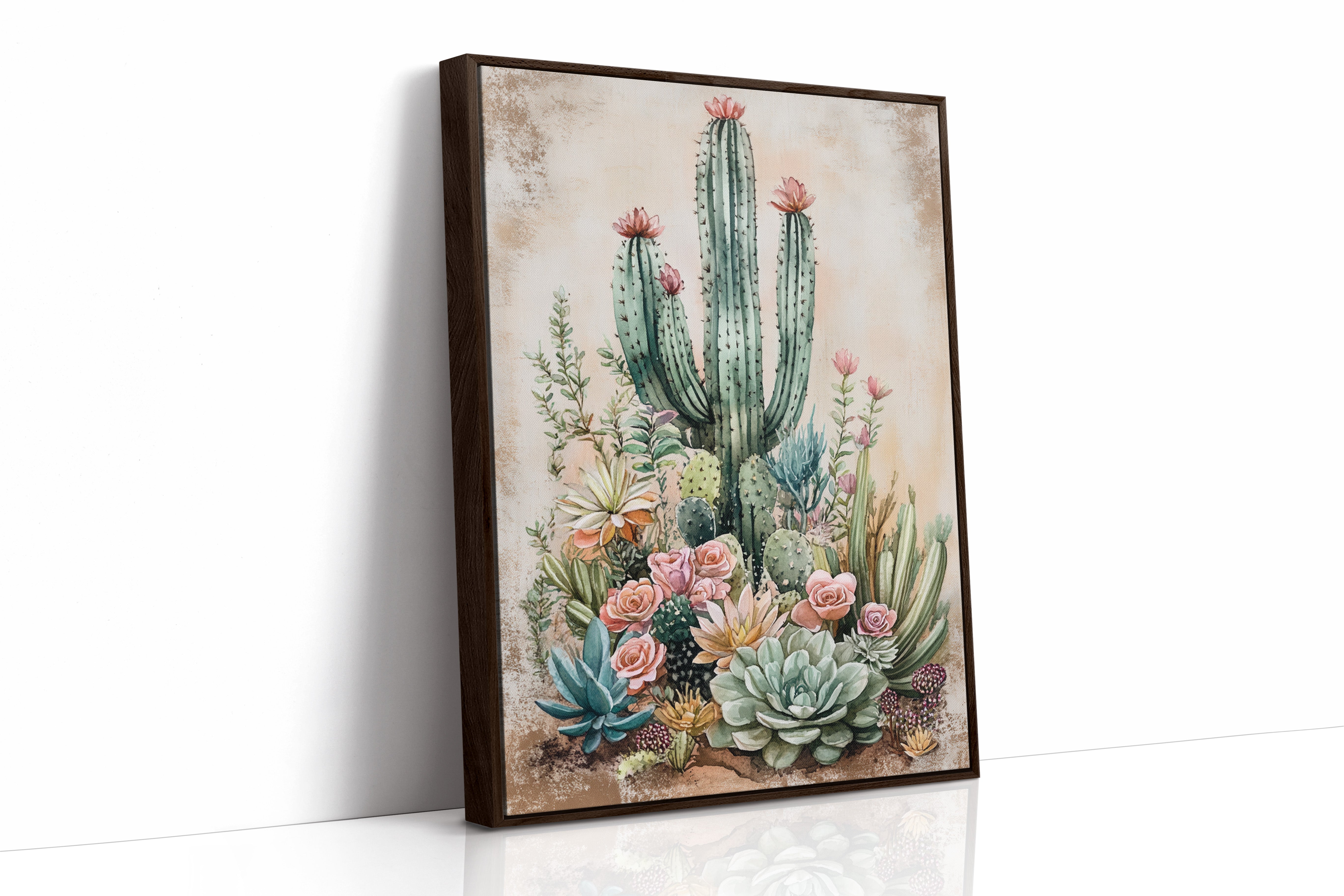 AL0248 - Premium Art Print - Brown Framed Canvas image 1