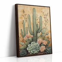 AL0249 - Premium Art Print - Brown Framed Canvas image 1