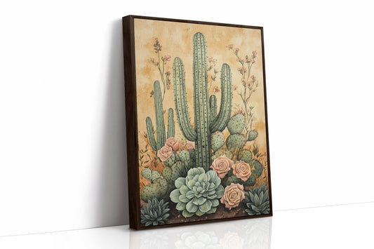 AL0249 - Premium Art Print - Brown Framed Canvas image 1
