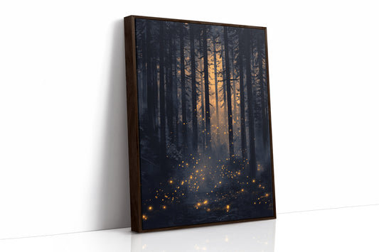 AL0252 - Premium Art Print - Brown Framed Canvas image 1