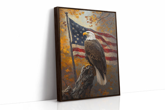 AL0257 - Premium Art Print - Brown Framed Canvas image 1