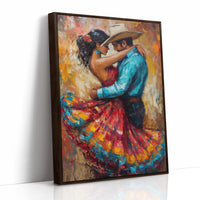 AL0258 - Premium Art Print - Brown Framed Canvas image 1