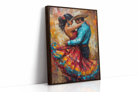 AL0258 - Premium Art Print - Brown Framed Canvas image 1