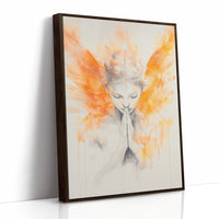 AL0259 - Premium Art Print - Brown Framed Canvas image 1