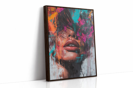 AL0261 - Premium Art Print - Brown Framed Canvas image 1
