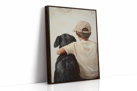 AL0270 - Premium Art Print - Brown Framed Canvas image 1