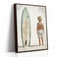 AL0273 - Premium Art Print - Brown Framed Canvas image 1