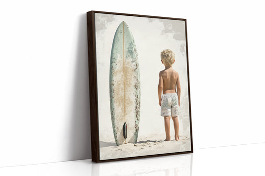 AL0273 - Premium Art Print - Brown Framed Canvas image 1