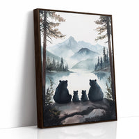 AL0276 - Premium Art Print - Brown Framed Canvas image 1