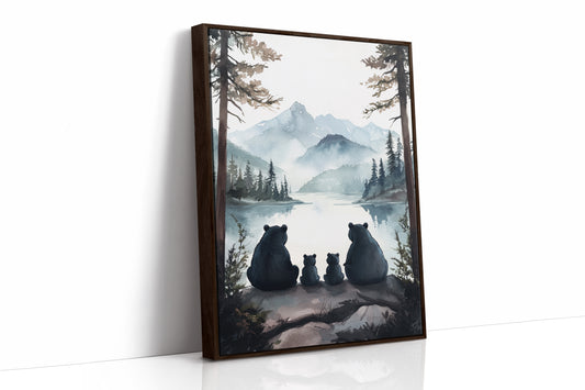 AL0276 - Premium Art Print - Brown Framed Canvas image 1