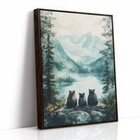 AL0277 - Premium Art Print - Brown Framed Canvas image 1