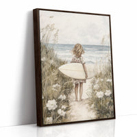AL0278 - Premium Art Print - Brown Framed Canvas image 1
